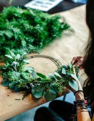 Christmas Wreath Making Workshops With Epsom Florist